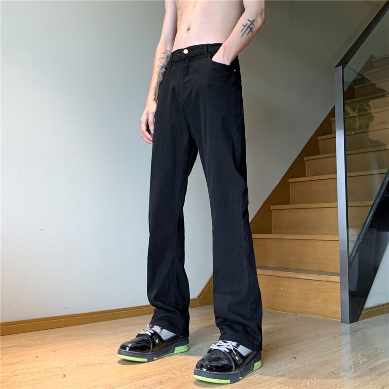 青春流行ins男直筒水洗牛仔裤N3766 P35图片