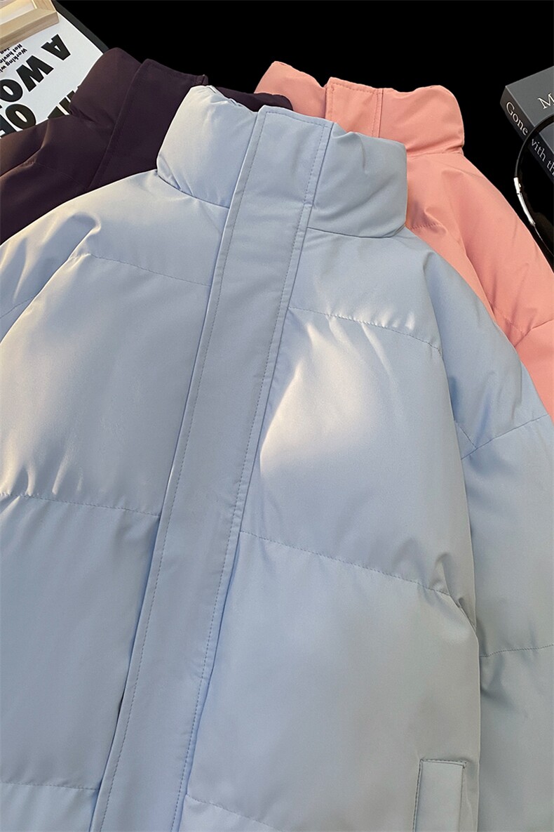 特批毛毯纯色时尚宽松面包服保暖立领棉服A247-MY2276特批55控95,男装棉衣,电商A247