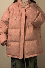 2025中性PU皮复古做旧金属设计棉衣男MY77102P130控198，男装棉衣，星座227-7