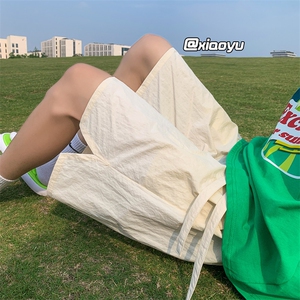 休闲短裤男款夏季运动冰丝速干宽松直筒伞兵美式潮牌机能五分裤子图片