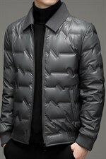 中年男翻领羽绒服男冬季爸爸冬装休闲款外套上衣YL8820102-P270,男装羽绒服,电商B212（原钱塘6029）