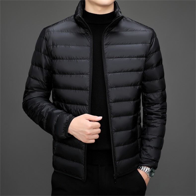 达标50绒轻薄羽绒服外套男立领冬季中青年男士休闲百搭YR911-P70图片