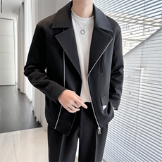 轻熟风~春季斜拉链设计机车服夹克外套K354/P105，男装夹克，电商B331