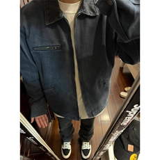 【有货】底特律工装外套男款潮牌高级感拼接夹克JK7704LL-特P68，男装夹克，星座1007（原301D）