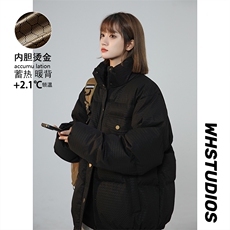 2025韩版西海岸oversize港风中性羽绒棉服重磅A170-M872-TP60，女装棉衣/棉服，电商A170