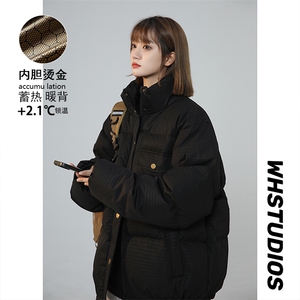 2025韩版西海岸oversize港风中性羽绒棉服重磅A170-M872-TP60图片