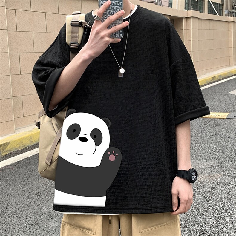 Q11159-P30 春夏季七分袖t恤男大码五分袖男短袖中袖图片
