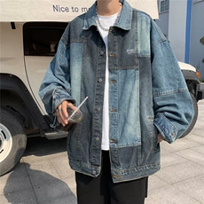古牛仔外套女2023年春秋新款宽松百搭小众潮牌机车夹克JK3328，男装夹克，星座1116A-1（原606A）