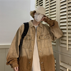 2023春装大码牛仔双色渐变外套夹克226-3-JK686-P98，男装夹克，星座226-3