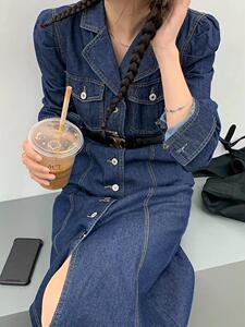 现货延续加厚连衣裙图片