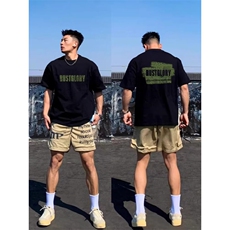 1506/QT1720/P32美式痞帅重磅纯棉短袖T恤男青年圆领上衣，男装T恤，星座1506
