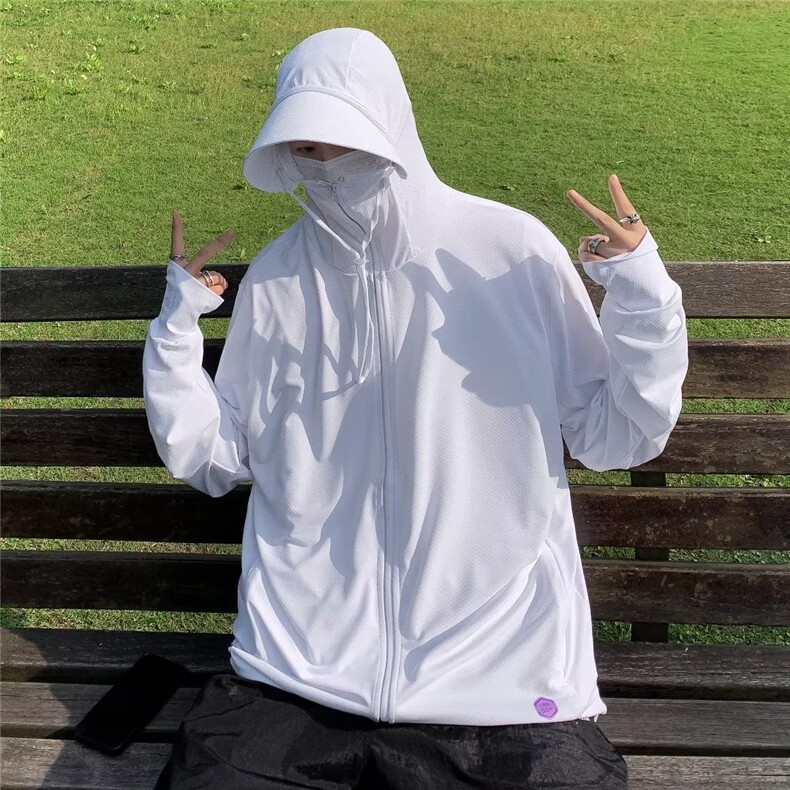 夏季防晒衣男2023新款防紫外线薄款透气防晒服户外钓鱼外套 P38图片