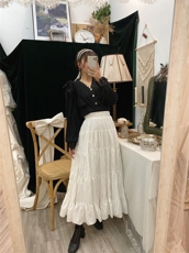 木耳边衬衣，女装，Mu Mu