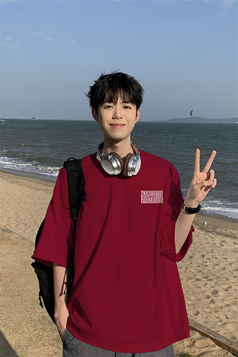 得物直播品质220克纯棉精梳xz605-dcm254-特批20控38,男装T恤,星座605(原A050)