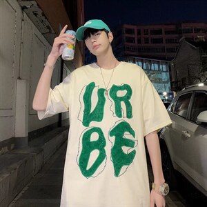 男圆领T恤宽松短袖T0221P30图片