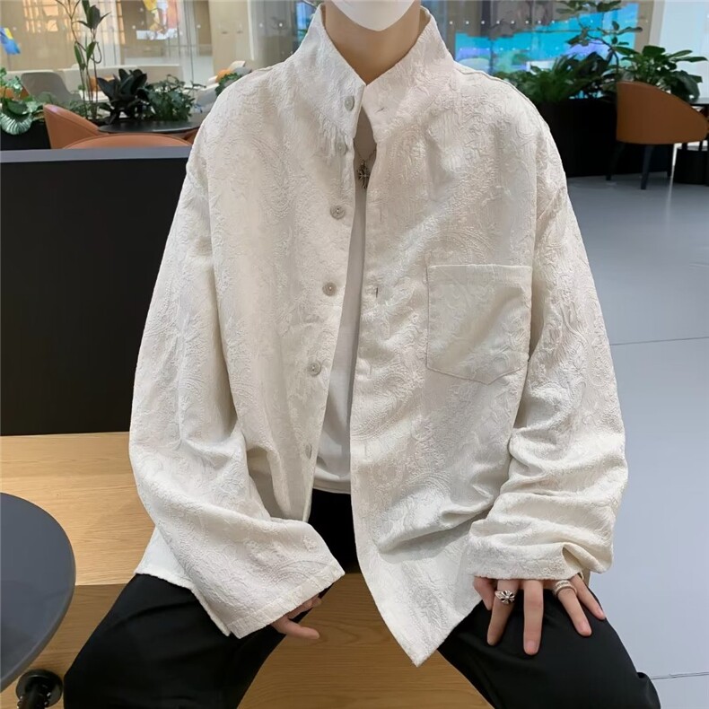 夏季潮男百搭新款时尚青春流行标准潮流文艺日常衬衫,男装衬衫,星座716-2