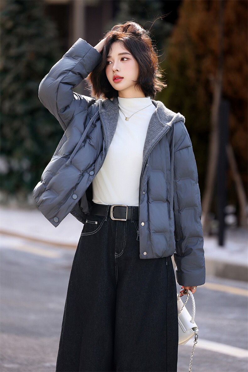 现货现货羽绒服女短款冬季2025新款小个子宽松韩版加厚外套现货！,女装羽绒服,一安秀
