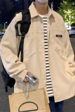 C6085/P40秋装新款水洗灯芯绒衬衫男长袖衬衣大码宽松外套上衣男，男装衬衫，电商A141