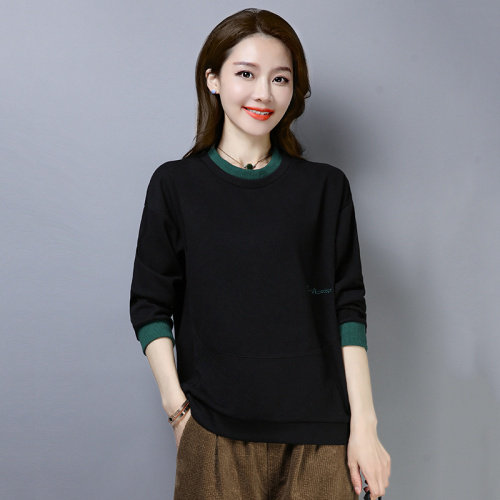 2021年秋季新款套头卫衣女宽松显瘦韩版气质减龄上衣服女长袖,女装卫衣/绒衫,简韵佳