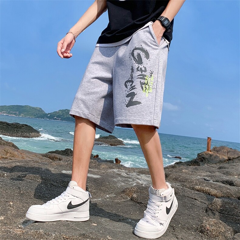 DD6451P28海景短裤男夏季宽松潮牌休闲五分薄款外穿运动夏装直筒,男装休闲裤,星座510A-1