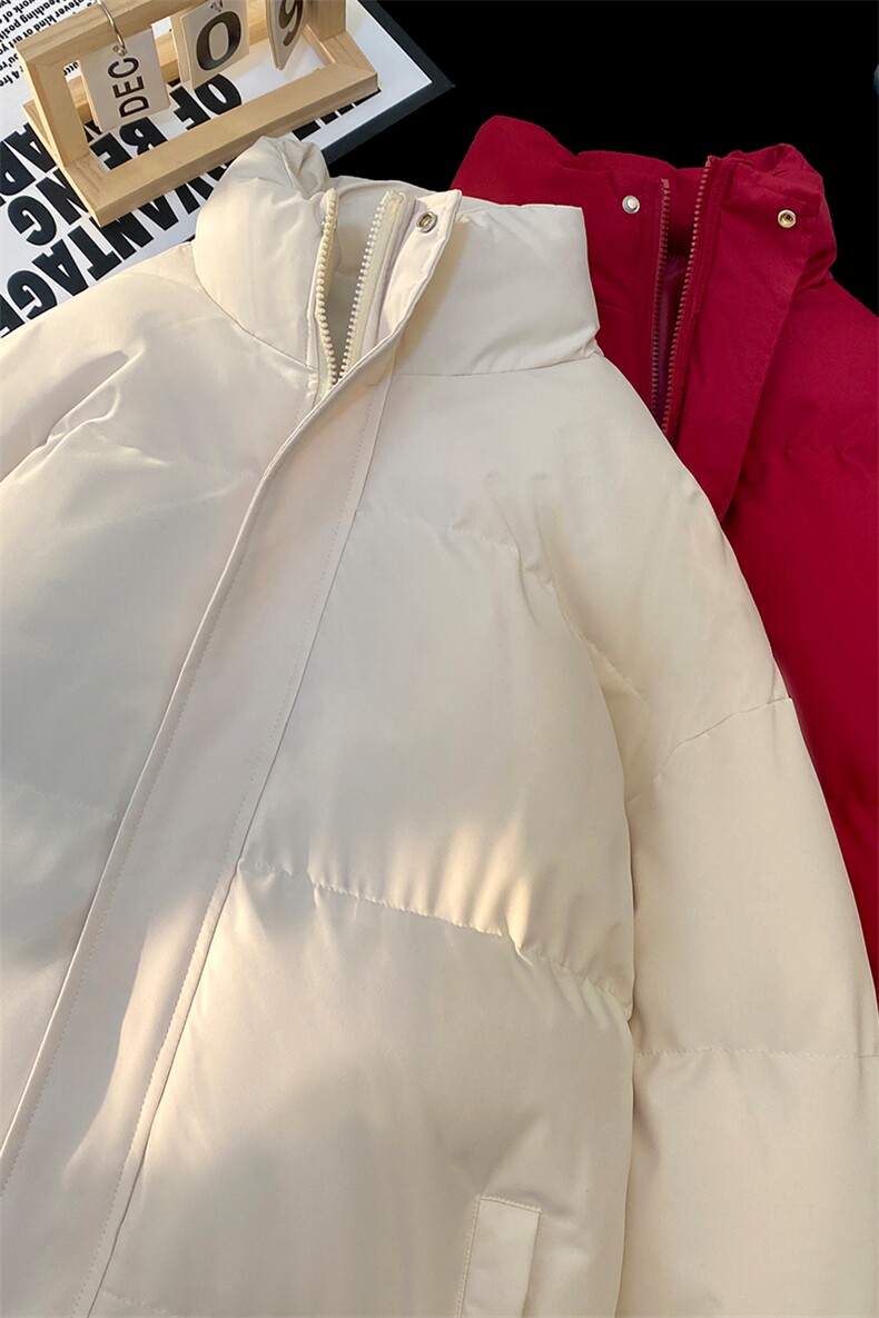 特批毛毯纯色时尚宽松面包服保暖立领棉服A247-MY2276特批55控95,男装棉衣,电商A247