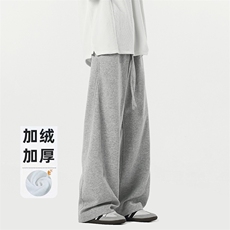 B258-K9928加绒P45控98抖音品质卫裤65%棉35%聚酯纤维，男装休闲裤，电商B258