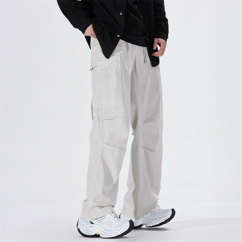 美式重磅高街大口袋宽松直筒休闲工装裤男A436-6226G-P95138,男装工装外套,电商A436