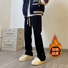 03秋冬款港风拉链加绒西裤男垂感休闲裤XZ211-1-K2303-P55加绒P65，男装西裤，星座211-1