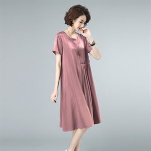 2021夏款新款拼接大码女装连衣裙234款图片
