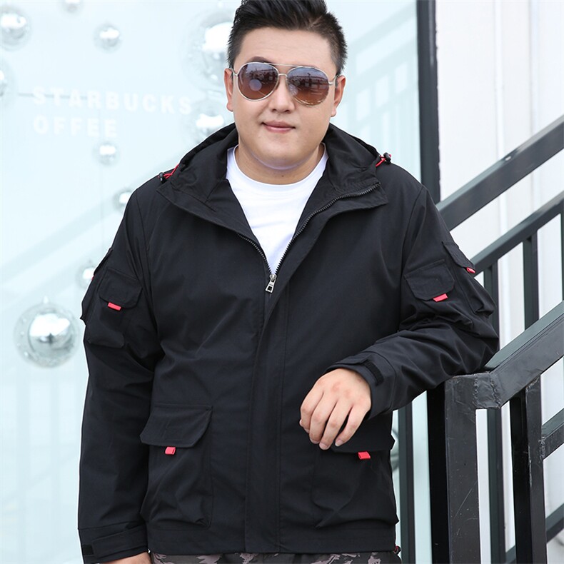 加肥加大码男连帽工装夹克外套5032-1_1906(M-4XLP70 5XL-9XLP80)图片