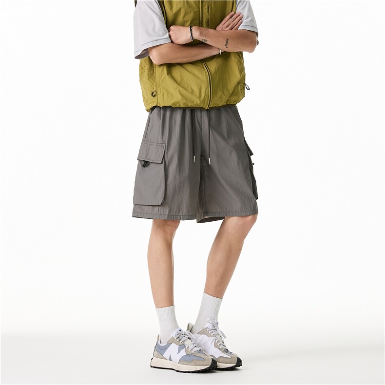 夏季新款美式工装大口袋宽松休闲短裤B315-K25503-特p30控58,男装休闲裤,电商B315