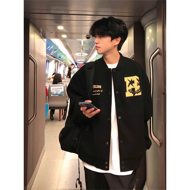 J9908-P58美式潮牌高街刺绣痞帅飞行夹克棒球服外套,男装夹克,星座617A-2