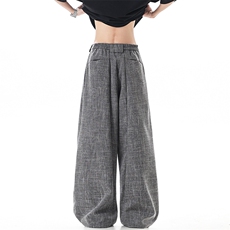 新款2026春夏季老钱风纹理西裤xz906-1-K1300特P50控89，男装西裤，星座906-1（原电商a316-2）