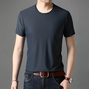 男士短袖t恤夏季男士圆领上衣服半袖体恤潮流休闲男装t桖衫图片