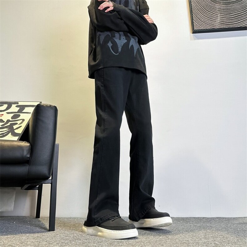 k1088-p35-控58S-5XL高品质微喇微弹大码黑色现货牛仔裤,男装牛仔裤,星座116