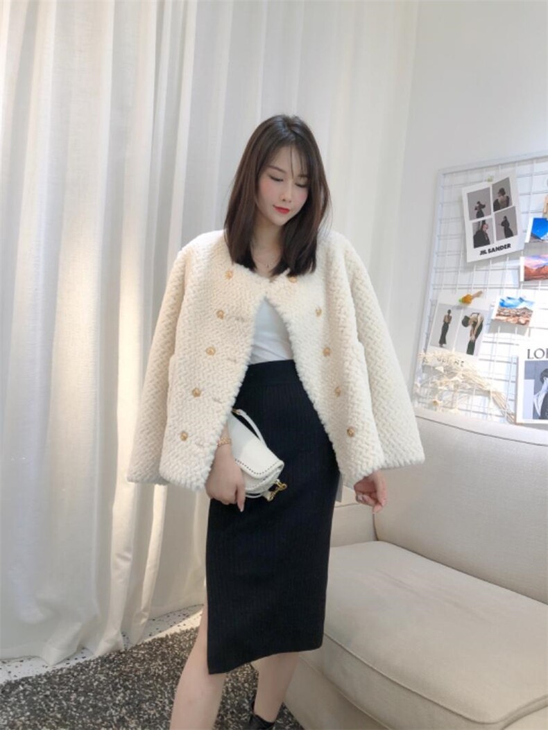 DINOBIENS/冬装小香风皮毛一体外套，其它，迪诺比亚