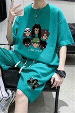 ！2023夏季潮牌男士短袖T恤套装学生一套衣服TZH07P50，男装T恤，电商B220