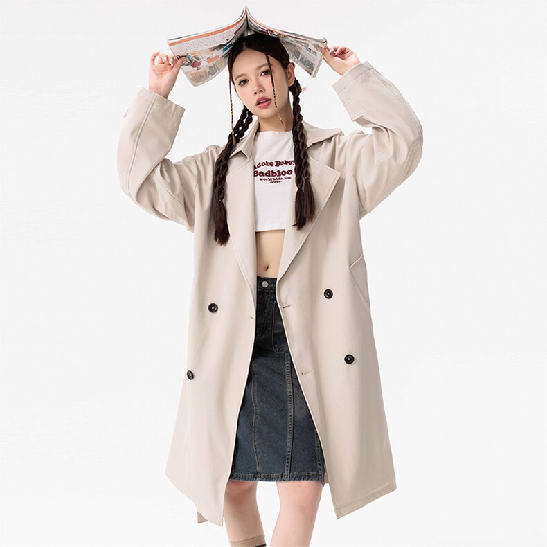 高街潮牌休闲外套潮流宽松风衣A161-6535-P98，男装风衣，电商A161