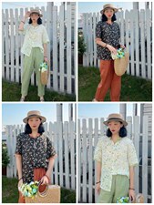 纯苎连衣裙小衫裤子裙子衬衣 时尚风 风淑女风休闲风，女装连衣裙，川哲