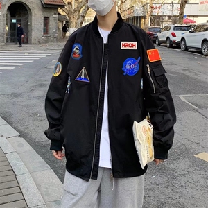 2022休闲夹克春季潮棒球服宇航员飞行员潮牌男外套W2641图片