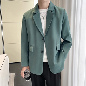 秋季休闲小西服男装外套西服男XF001-P75 控128黑色尺码到4XL图片