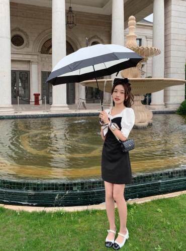 赫本风小黑裙连衣裙，女装连衣裙，M.W 嫚维