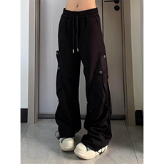 美拉德星空尼休闲裤男女秋冬季褶皱工装伞兵裤宽松垂感KA401，男装牛仔裤，星座1116A（原606A-3）