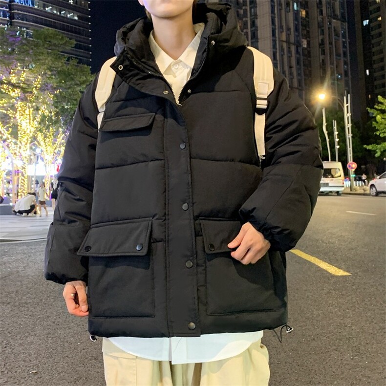 冬季港风棉衣男宽松保暖连帽工装外套棉服1001-1-MY559-P92,男装棉衣,星座1001-1