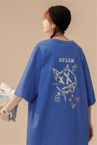 高点击高转化 中性风短袖t恤男学生纯棉宽松416B-1-DT213-P25限39图片