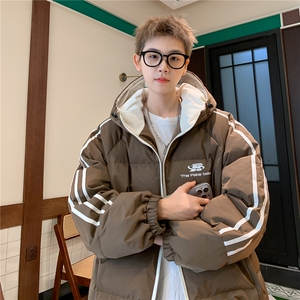 美拉德羽绒棉服加厚面包服棉衣连帽外套男H916图片