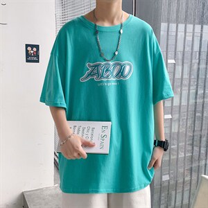 ！2023夏季新款男士纯棉短袖T恤宽松半袖体恤衫T2150P25