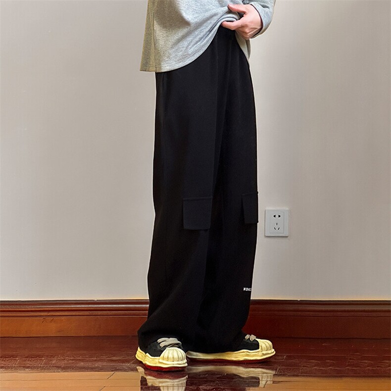 现货高品质宽松卫裤休闲裤直筒大码运动阔腿裤男A351-AK2441-P60,男装休闲裤,电商A351