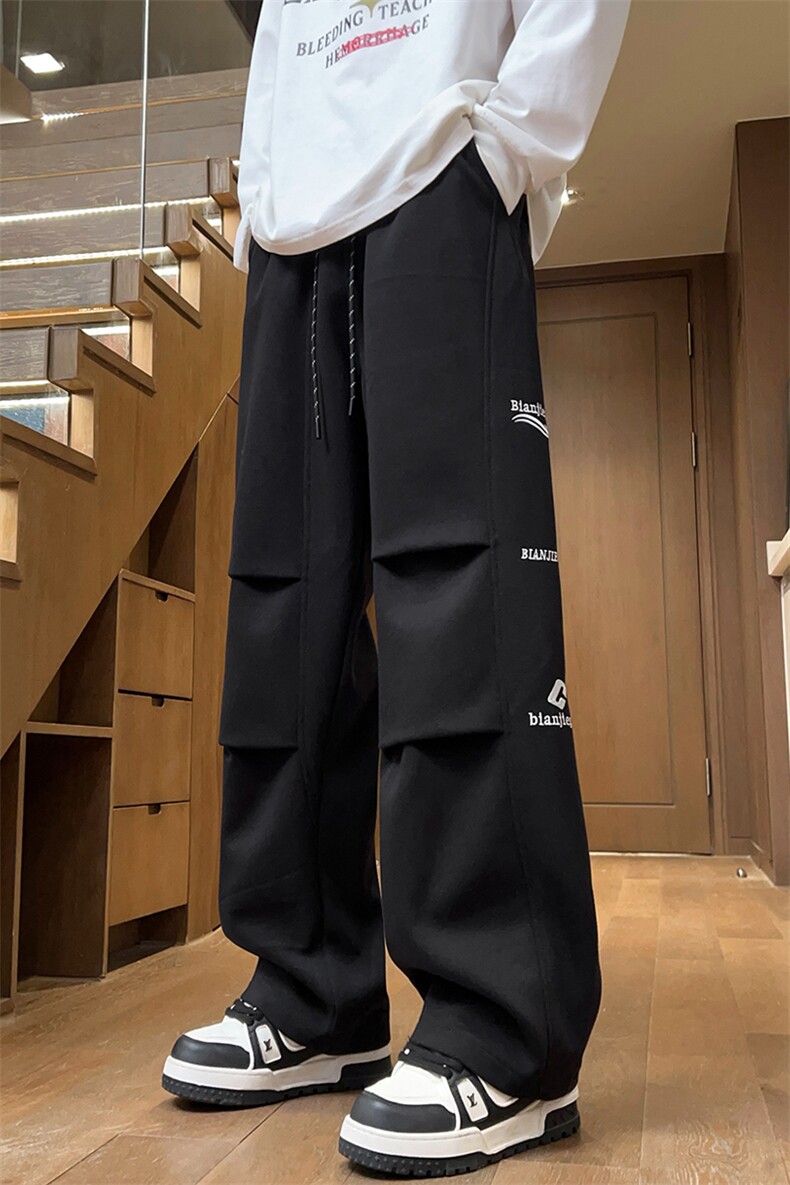 供抖音人气主推港风新款秋冬工装阔腿裤X416B-1-KL919-P55控88,男装工装外套,星座416B-1