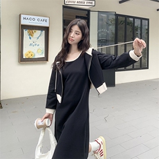 【新品】秋季卫衣连衣裙套装82397-P150-K208，女装套装/套裙，辉之琳